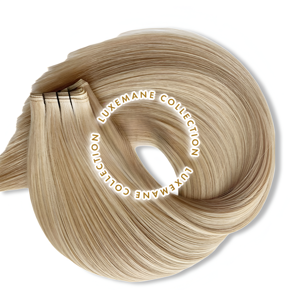 #9C Cool Light Blonde Micro Seam Weft