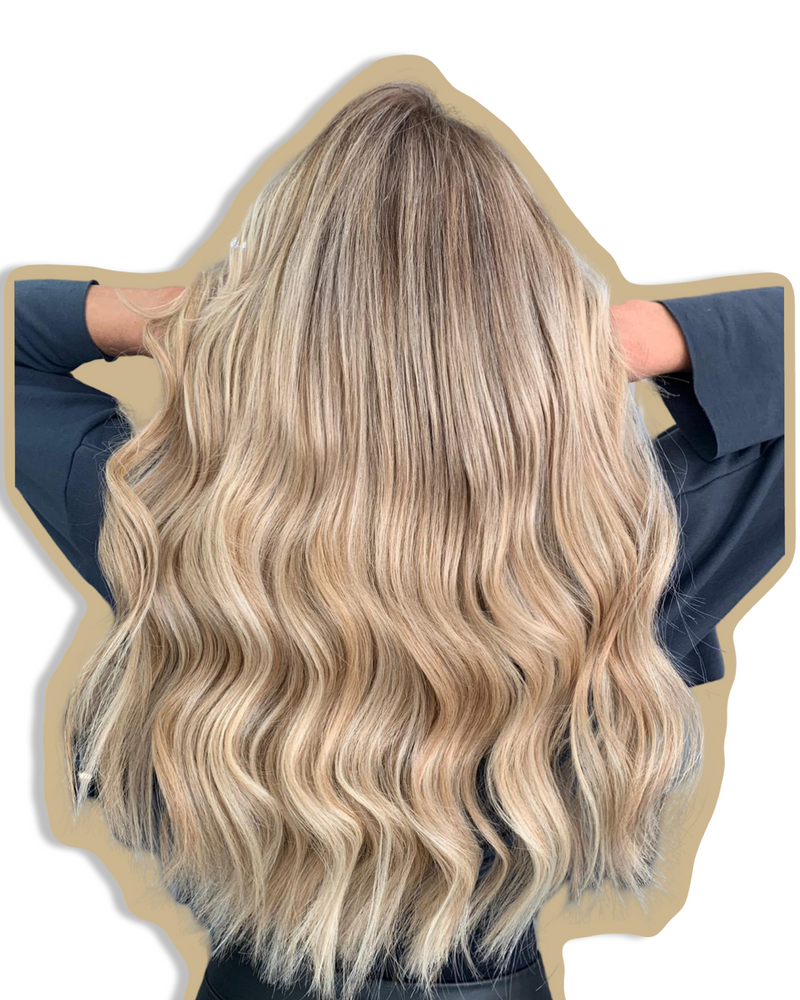 #8N Dark Natural Blonde Micro Seam Weft